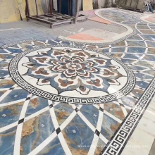 Water jet mosaic tile cutting marble